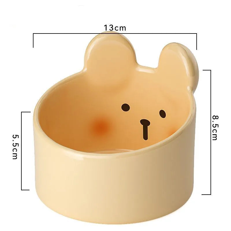 Purrfect Pet Kingdom® - Cute Small Pet Ceramic Bowl Cat Food Bowl Dog Bowl Cat Food - 4