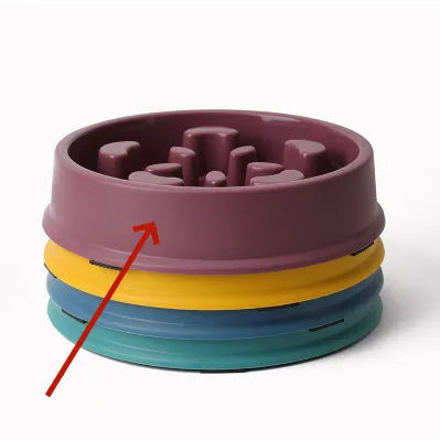 Purrfect Pet Kingdom® - Dog Anti-Chye Pet Bowl Slow Food Bowl Basin - Slow Feeder Bowls