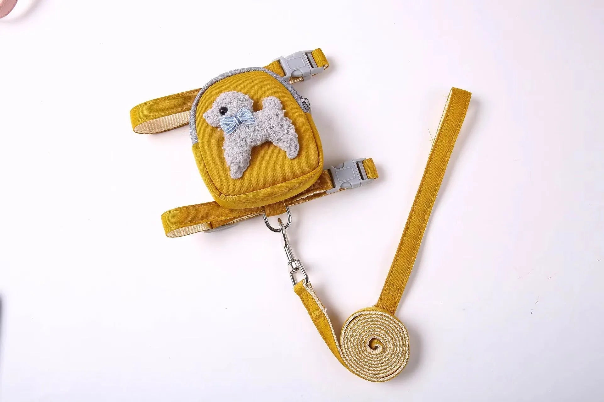 Purrfect Pet Kingdom® - Dog Cat Lead Rope Chest Braces Pet Chain Snack Pack - Hands-Free Leashes