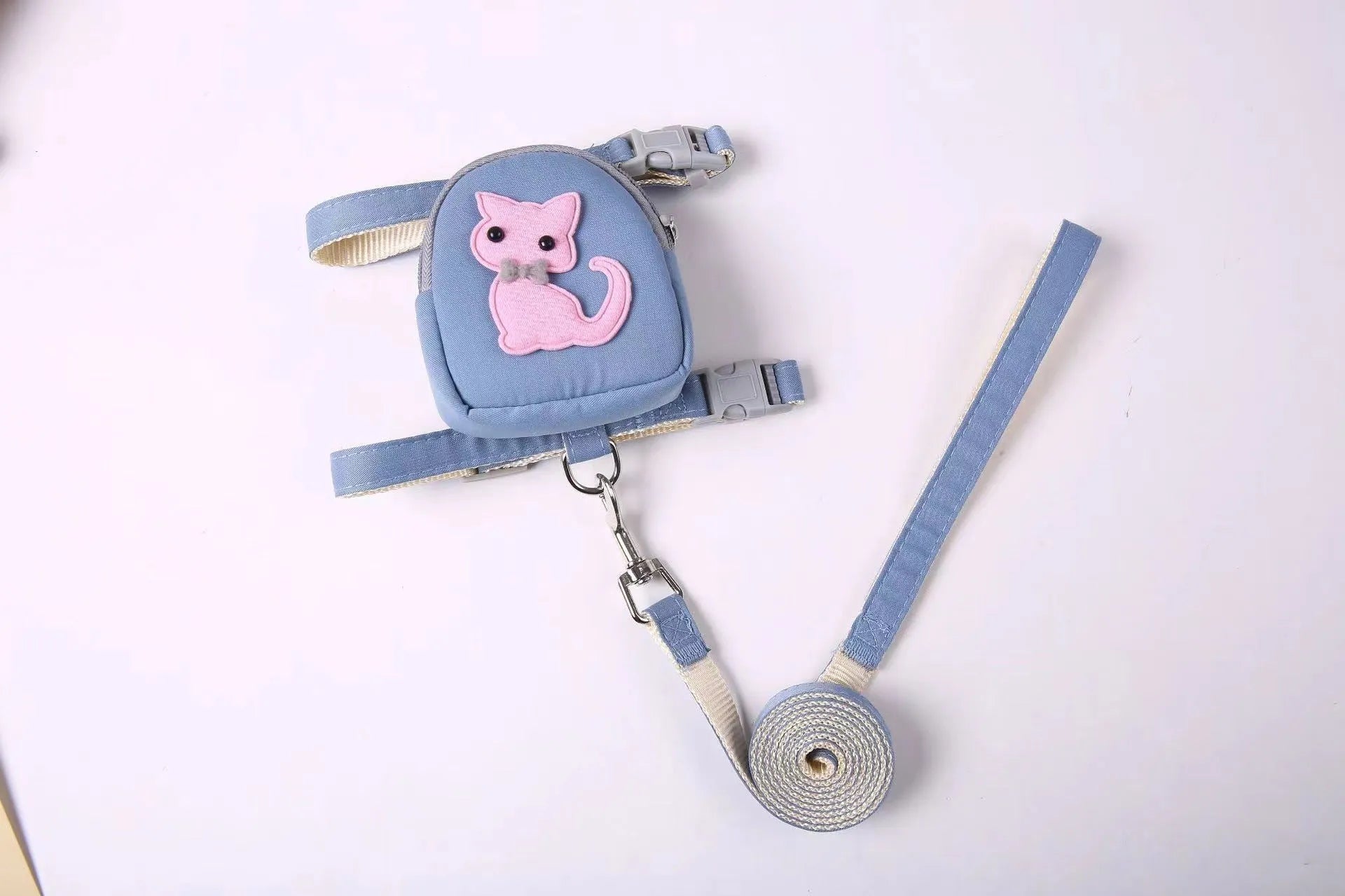 Purrfect Pet Kingdom® - Dog Cat Lead Rope Chest Braces Pet Chain Snack Pack - Hands-Free Leashes