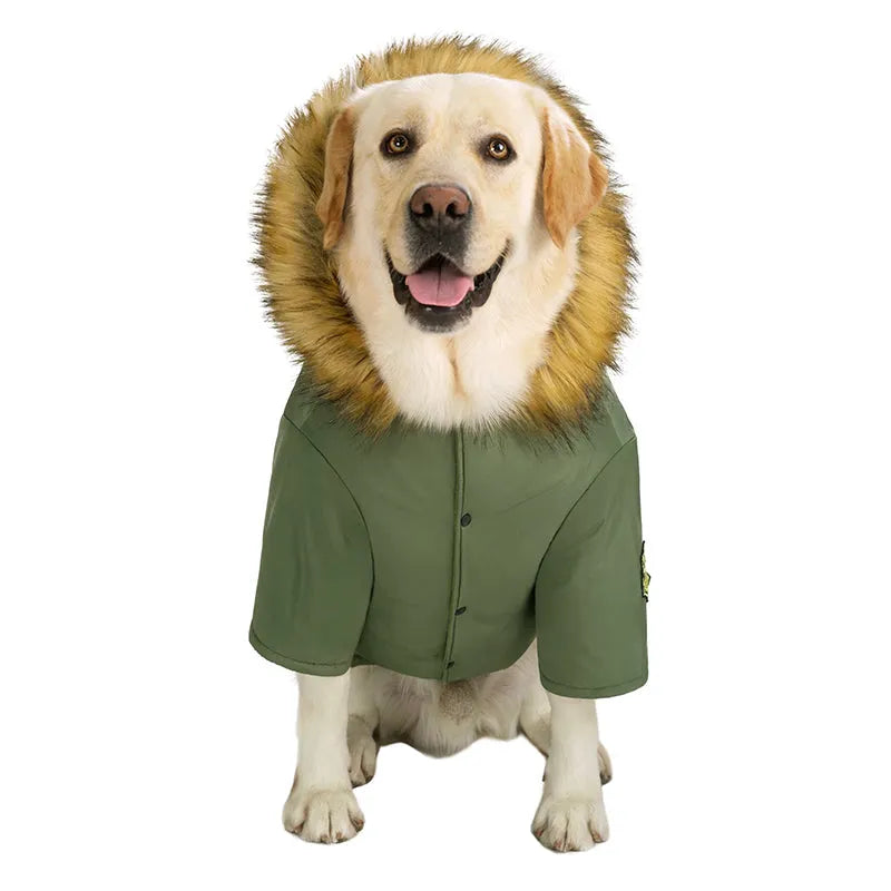 Purrfect Pet Kingdom® - Dog Clothes Autumn And Winter Large Dog Down Jacket - 0