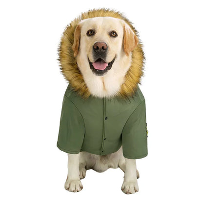Purrfect Pet Kingdom® - Dog Clothes Autumn And Winter Large Dog Down Jacket - 0