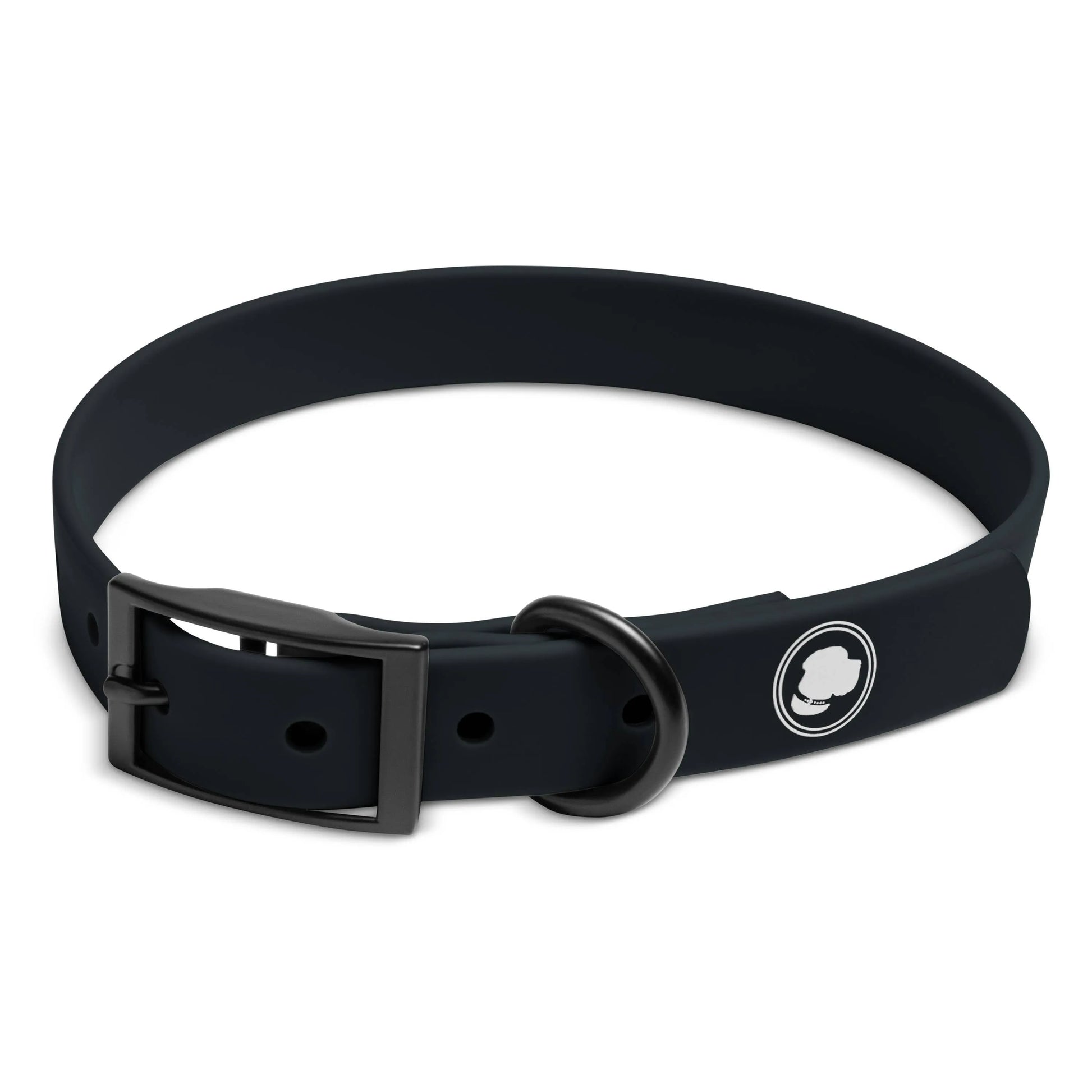 Purrfect Pet Kingdom Better in Black dog collar, odor resistant, available in X-Small, Small, Medium sizes, perfect for st...