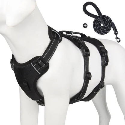 Purrfect Pet Kingdom® - Dog Hand Holding Rope Explosion-proof Handle Chest Back - Dog Harness