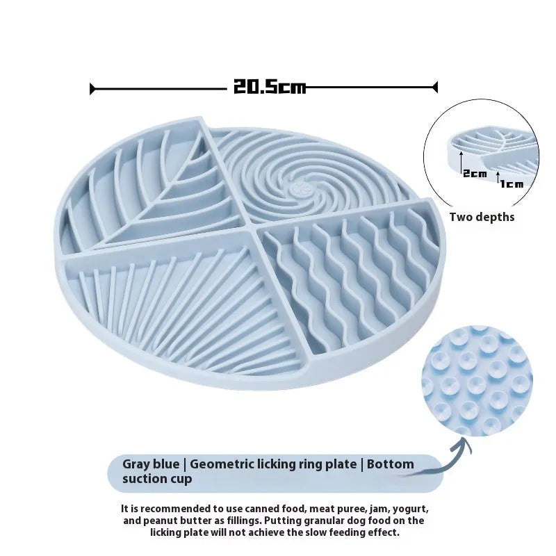 Purrfect Pet Kingdom® - Dog Licking Slow Food Mat Silicone Toy - Slow Feeder Bowls