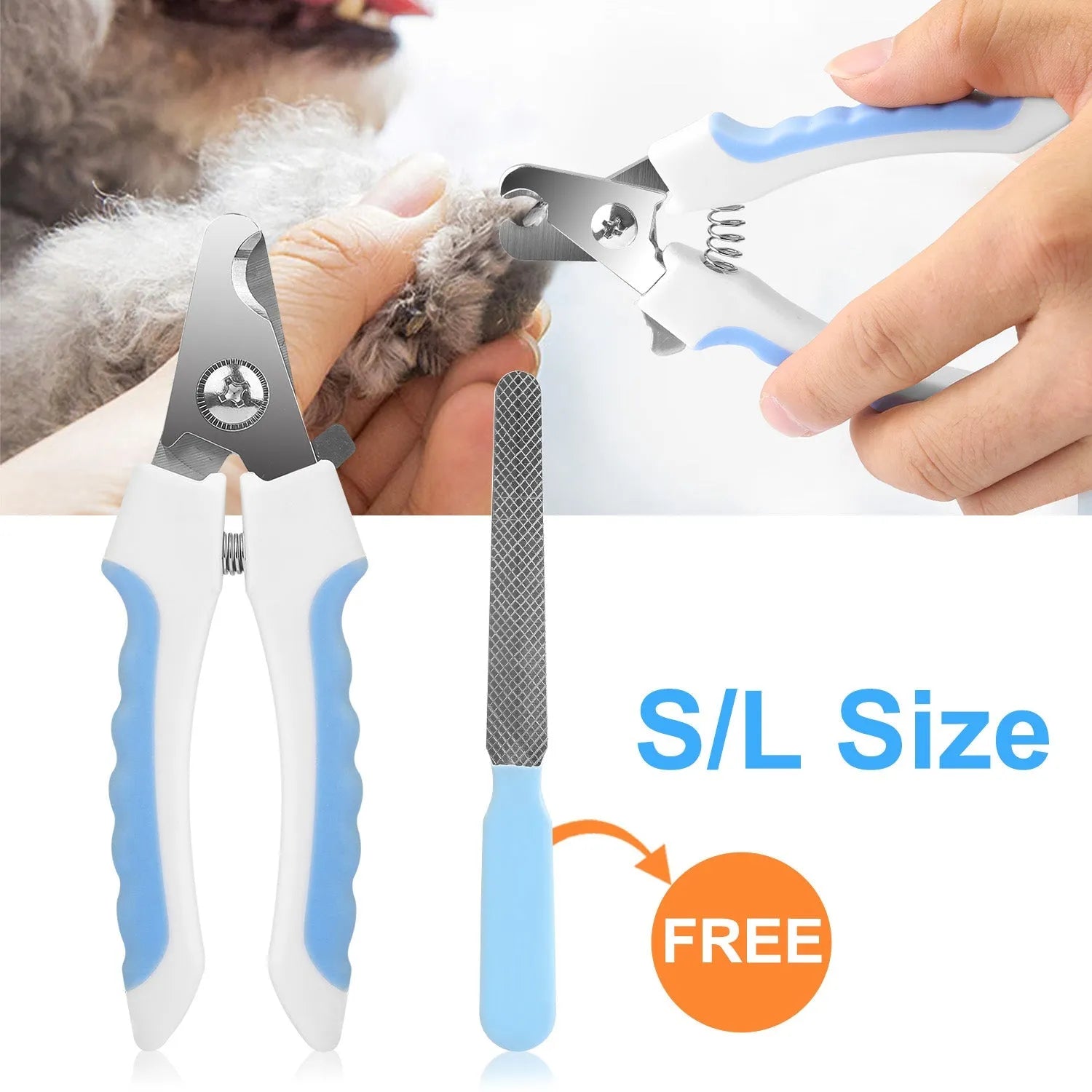 Purrfect Pet Kingdom® - Dog Nail Clippers Pet Cat Nail Toe Trimmer Stainless Steel - Nail Care
