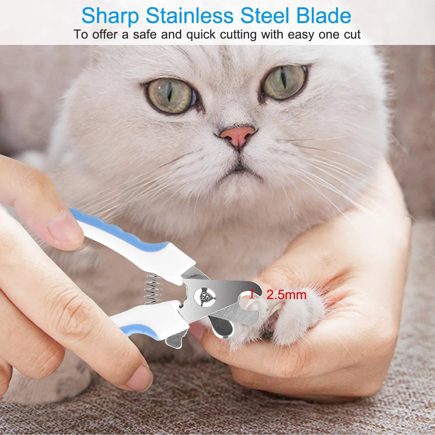 Purrfect Pet Kingdom® - Dog Nail Clippers Pet Cat Nail Toe Trimmer Stainless Steel - Nail Care