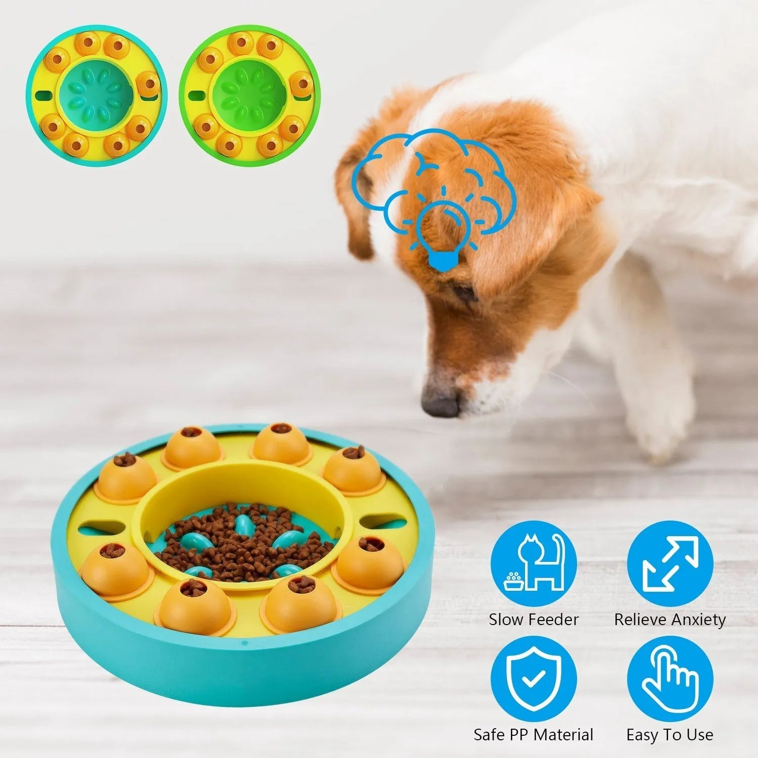 Purrfect Pet Kingdom® - Dog Puzzle Food Feeder Slow Feeding Bowl Interactive Toy Dog - Slow Feeder Bowls