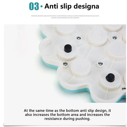 Purrfect Pet Kingdom® - Dog Puzzle Slow Bowl Flower Shape Improve Pet IQ Interactive - Dog Toys