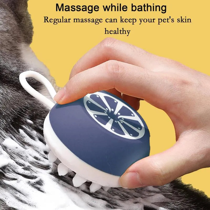 Purrfect Pet Kingdom® - Dog Shampoo Brush 3 In 1 Dog Shampoo Brush  Massage Points - Shampoos