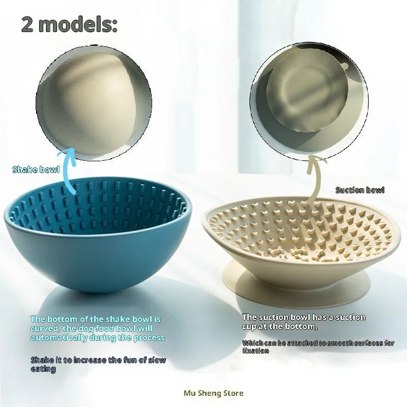 Purrfect Pet Kingdom® - Dog Slow Feeder Bowl Silicone Lick Mat - 0