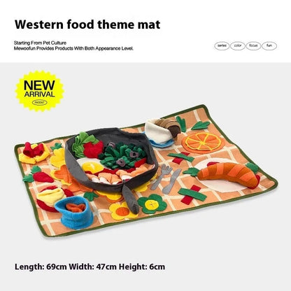 Purrfect Pet Kingdom® - Dog Sniffing Mat Hiding Food Sniffing Blanket - 0