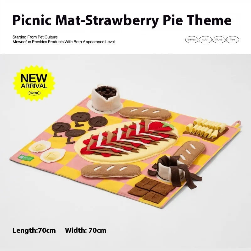 Purrfect Pet Kingdom® - Dog Sniffing Mat Hiding Food Sniffing Blanket - 0