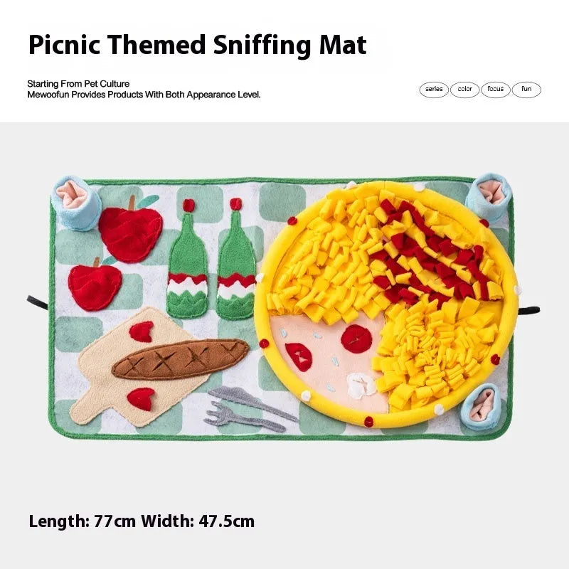 Purrfect Pet Kingdom® - Dog Sniffing Mat Hiding Food Sniffing Blanket - 0