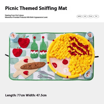 Purrfect Pet Kingdom® - Dog Sniffing Mat Hiding Food Sniffing Blanket - 0