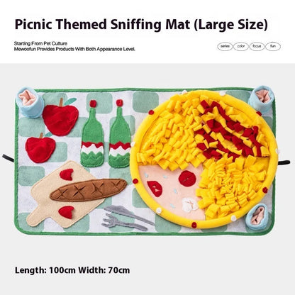 Purrfect Pet Kingdom® - Dog Sniffing Mat Hiding Food Sniffing Blanket - 0