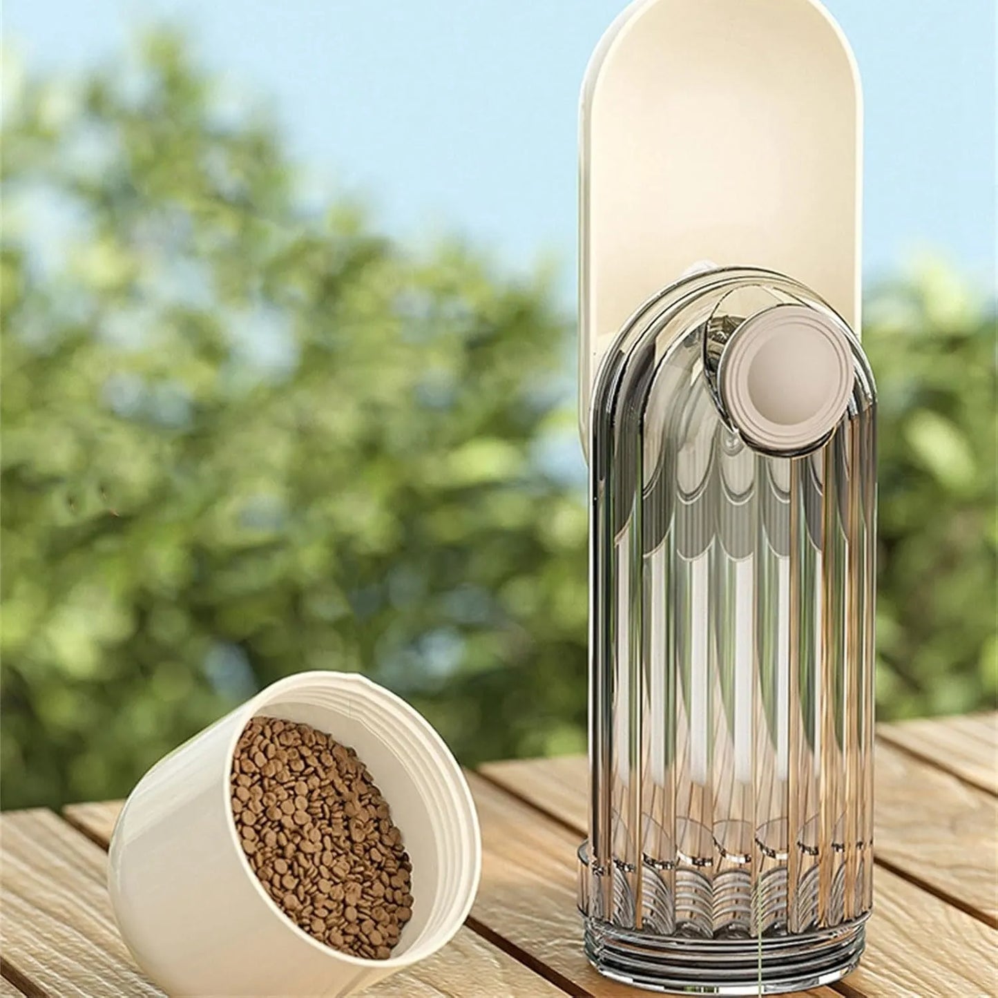 Purrfect Pet Kingdom® - Dog Water Bottle Food Dispenser Leak Proof For Walking - 4