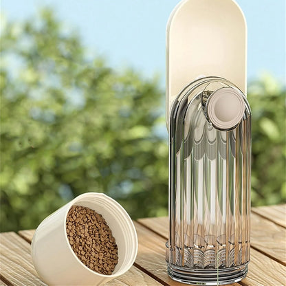 Purrfect Pet Kingdom® - Dog Water Bottle Food Dispenser Leak Proof For Walking - 4