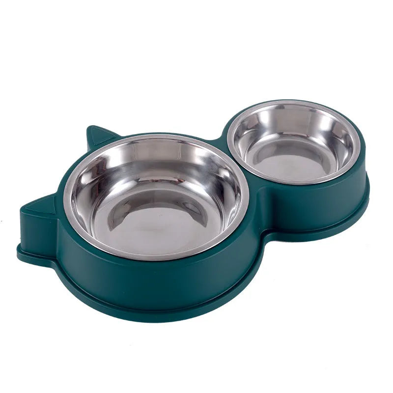 Purrfect Pet Kingdom® - Dogs And Cats Anti-tumble Double Bowl Automatic Drinking Pet - Bowls