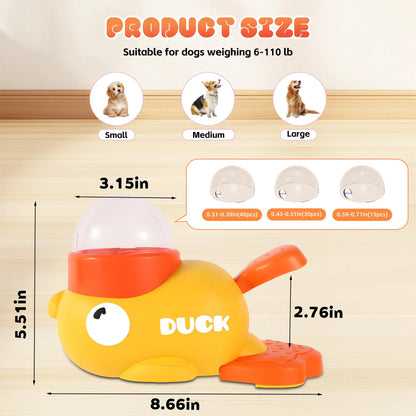 Purrfect Pet Kingdom® - Duck Shape Dog Treat Dispenser - Interactive Dog Toys For - 4