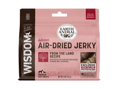 Purrfect Pet Kingdom® - Earth Animal Wisdom Air Dried From The Land Jerky Dog Treats - Dog Treats