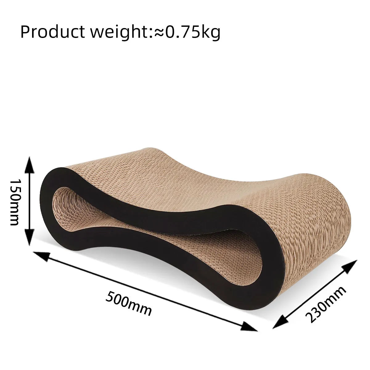 Purrfect Pet Kingdom® - Eight-shaped Large Cat Toy Corrugated Paper - Cat Scratchers