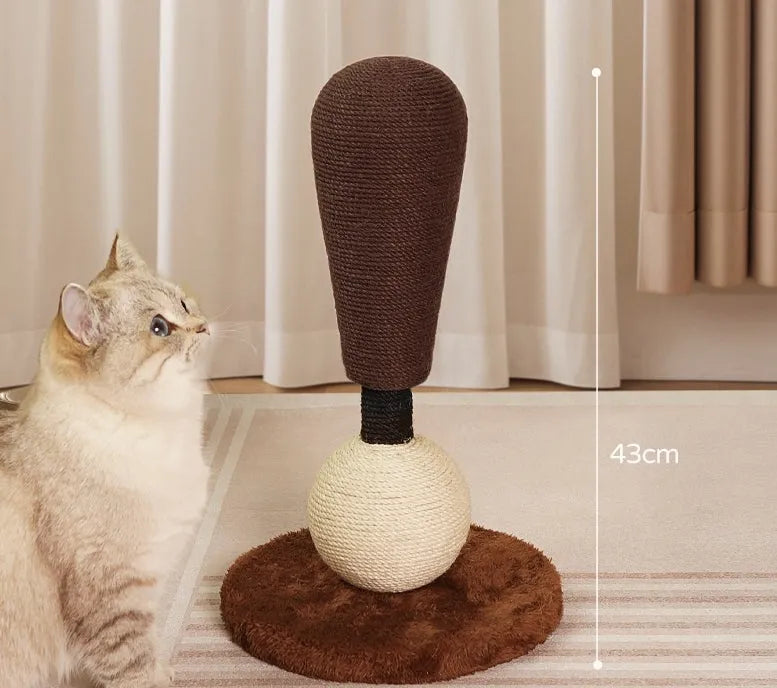 Purrfect Pet Kingdom® - Exclamation Point Grinding Claw Cat Teaser Toy Vertical - Cat Scratchers