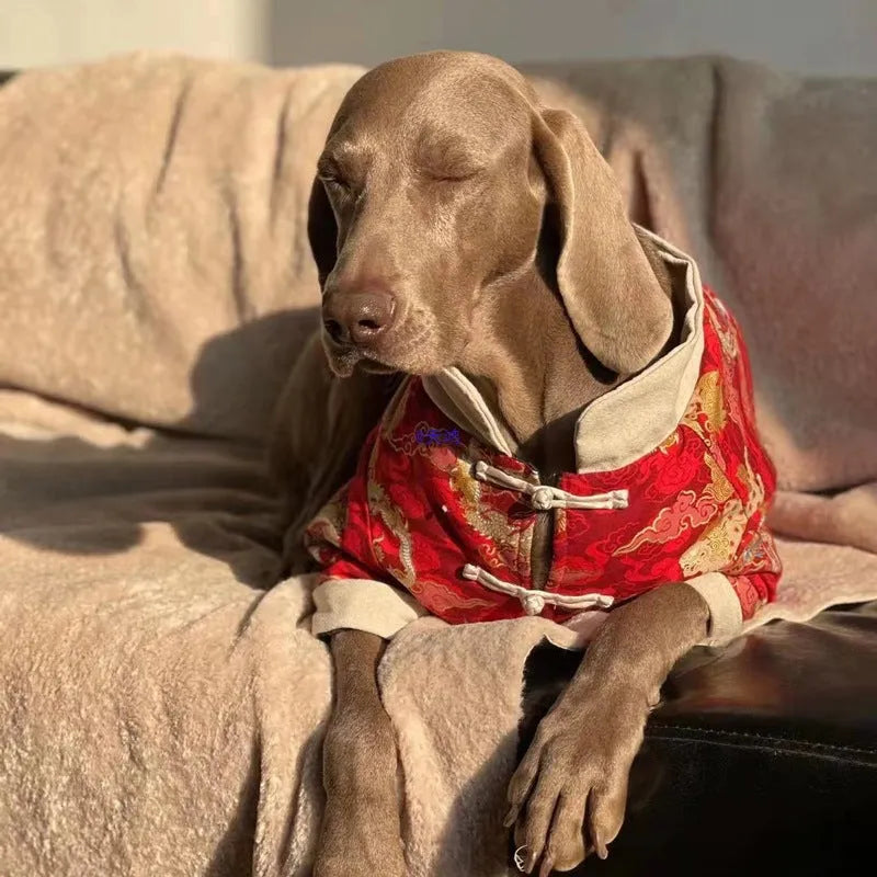 Purrfect Pet Kingdom® - Festive Big Dog Clothes For The New Year - Pet Shirts