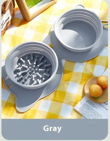Purrfect Pet Kingdom® - Folding Bowl For Pet Outdoor Portable Dog Feeder Cat - Dog Travel Bowls