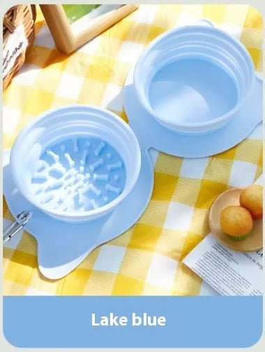 Purrfect Pet Kingdom® - Folding Bowl For Pet Outdoor Portable Dog Feeder Cat - Dog Travel Bowls