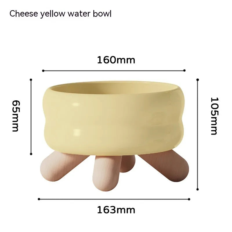 Purrfect Pet Kingdom® - Food Water Pet Ceramic Color Feeding Dogs And Cats Supplies - Bowls