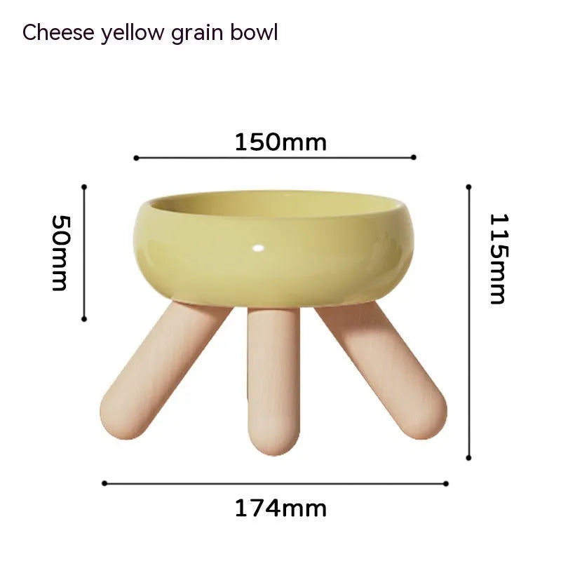 Purrfect Pet Kingdom® - Food Water Pet Ceramic Color Feeding Dogs And Cats Supplies - Bowls