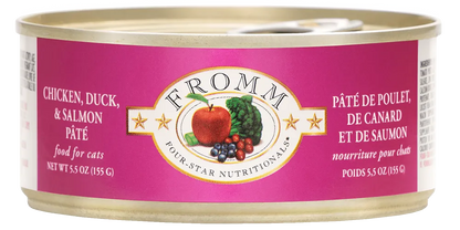 Purrfect Pet Kingdom® - Fromm 4 Star Chicken, Duck and Salmon Cat Pate (5.5oz) - Wet Cat Food