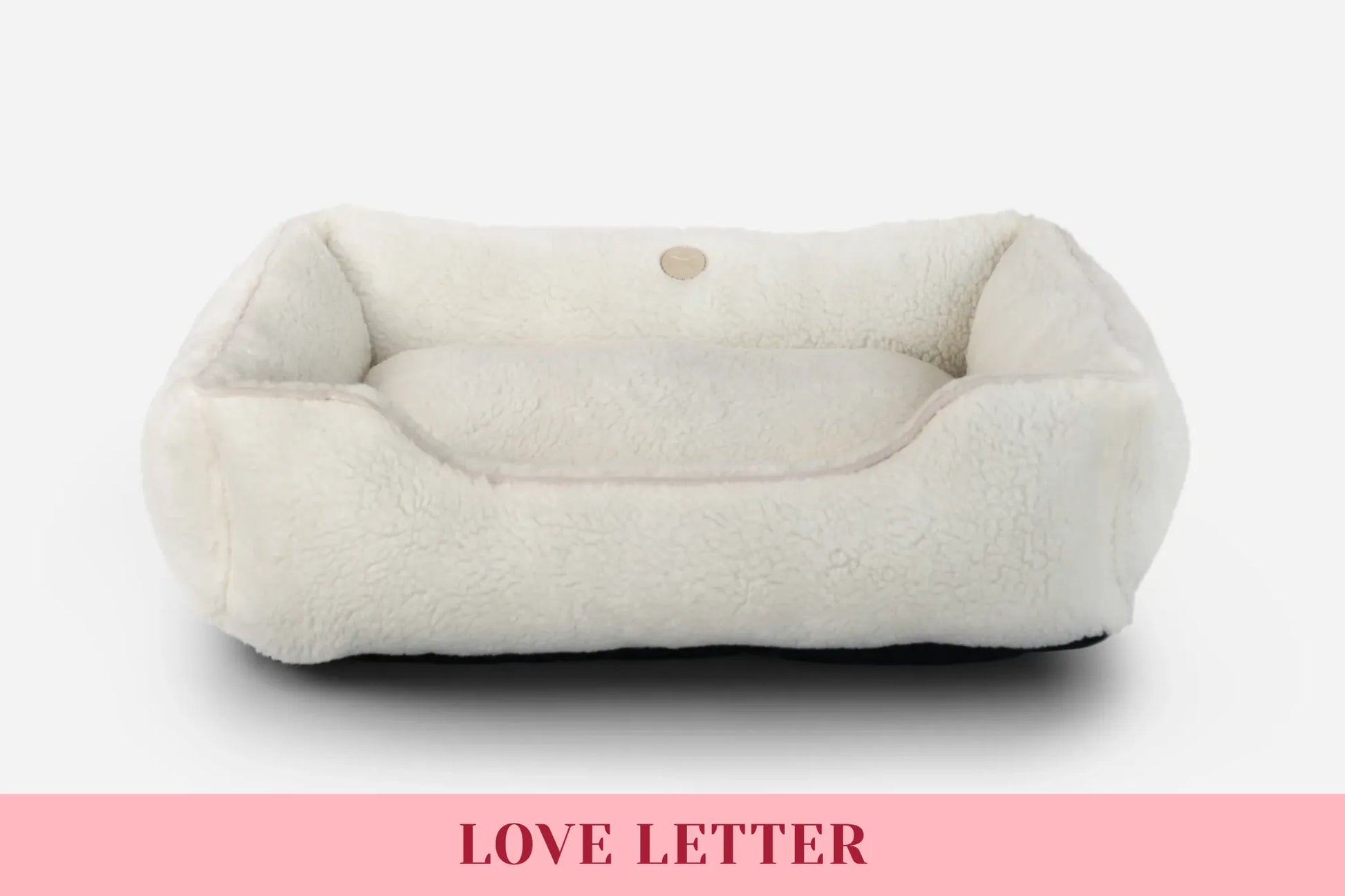 Purrfect Pet Kingdom - Furry Sleeper Dog Bed Beige - Bolster Beds
