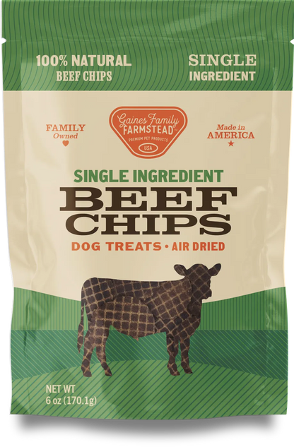 Purrfect Pet Kingdom - Gaines Family Farmstead Beef Chips Healthy Dog Treats 6oz - Dog Treats