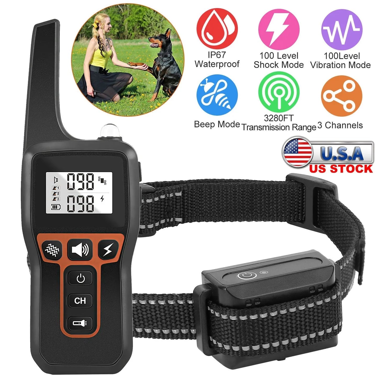 Purrfect Pet Kingdom® - GBruno 3280FT Dog Training Collar
