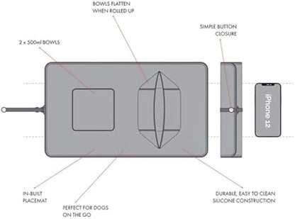 Purrfect Pet Kingdom® - Generic Portable Pet Feeder Silicone Bowls For Dog And Cat - 4