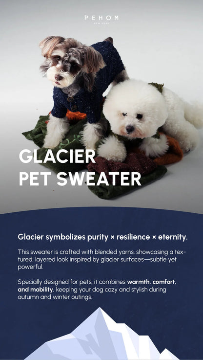 Purrfect Pet Kingdom® - GLACIER PET SWEATER - NAVY - Pet Sweaters