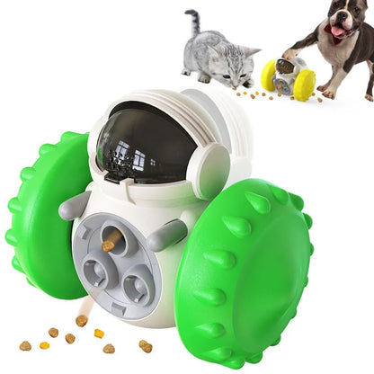 Purrfect Pet Kingdom® - Green Food Leakage Robot - Interactive Toys