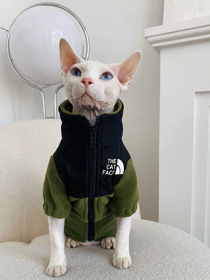 Purrfect Pet Kingdom® - Hairless Cat Clothes Warm Pet Cat Clothes - Hoodies