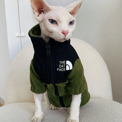 Purrfect Pet Kingdom® - Hairless Cat Clothes Warm Pet Cat Clothes - Hoodies