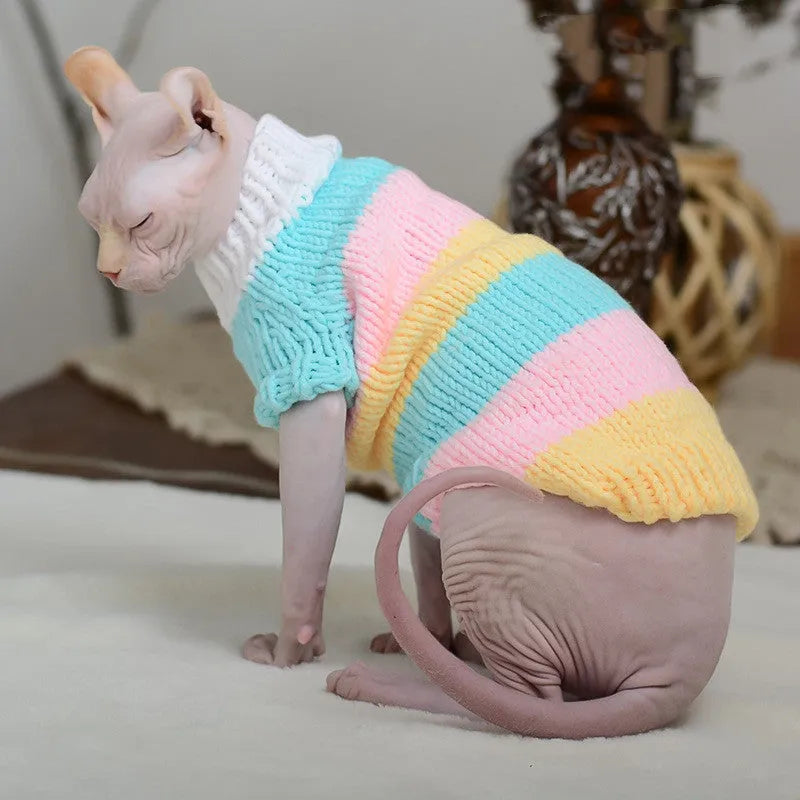 Purrfect Pet Kingdom® - Hairless Cat Warm Sweater Pet Cat Clothes - Dog Grooming Tools