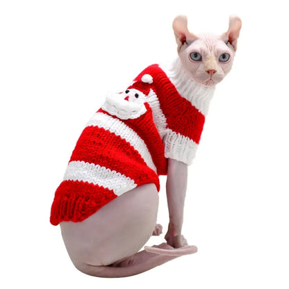 Purrfect Pet Kingdom® - Hairless Cat Warm Sweater Pet Cat Clothes - Pet Sweaters