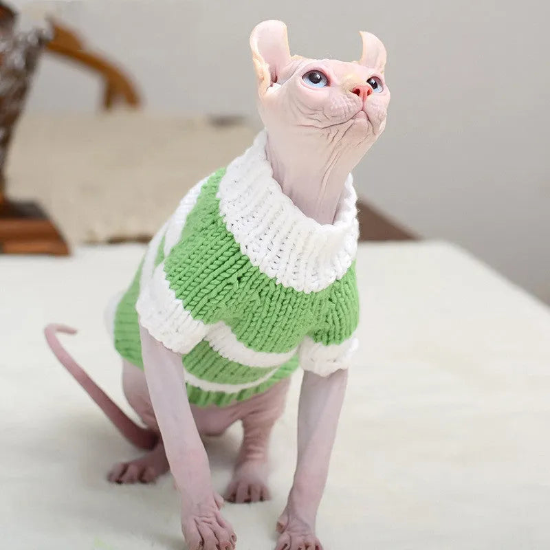 Purrfect Pet Kingdom® - Hairless Cat Warm Sweater Pet Cat Clothes - Dog Grooming Tools