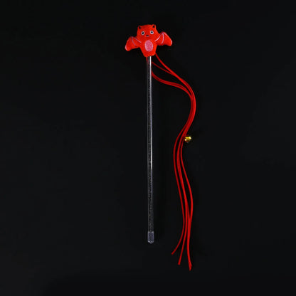 Purrfect Pet Kingdom® - Halloween Cat Teaser Stick Cartoon Plush Spider Pumpkin Bat - Cat Toys