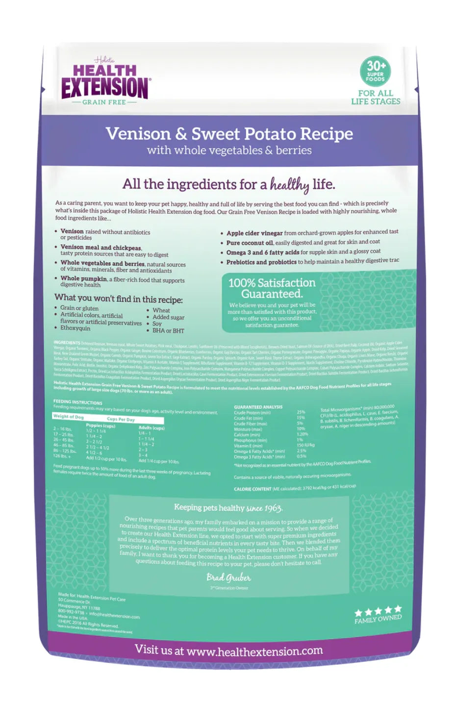 Purrfect Pet Kingdom® - Health Extension All Life Stages Grain Free Venison and - Dry Dog Food