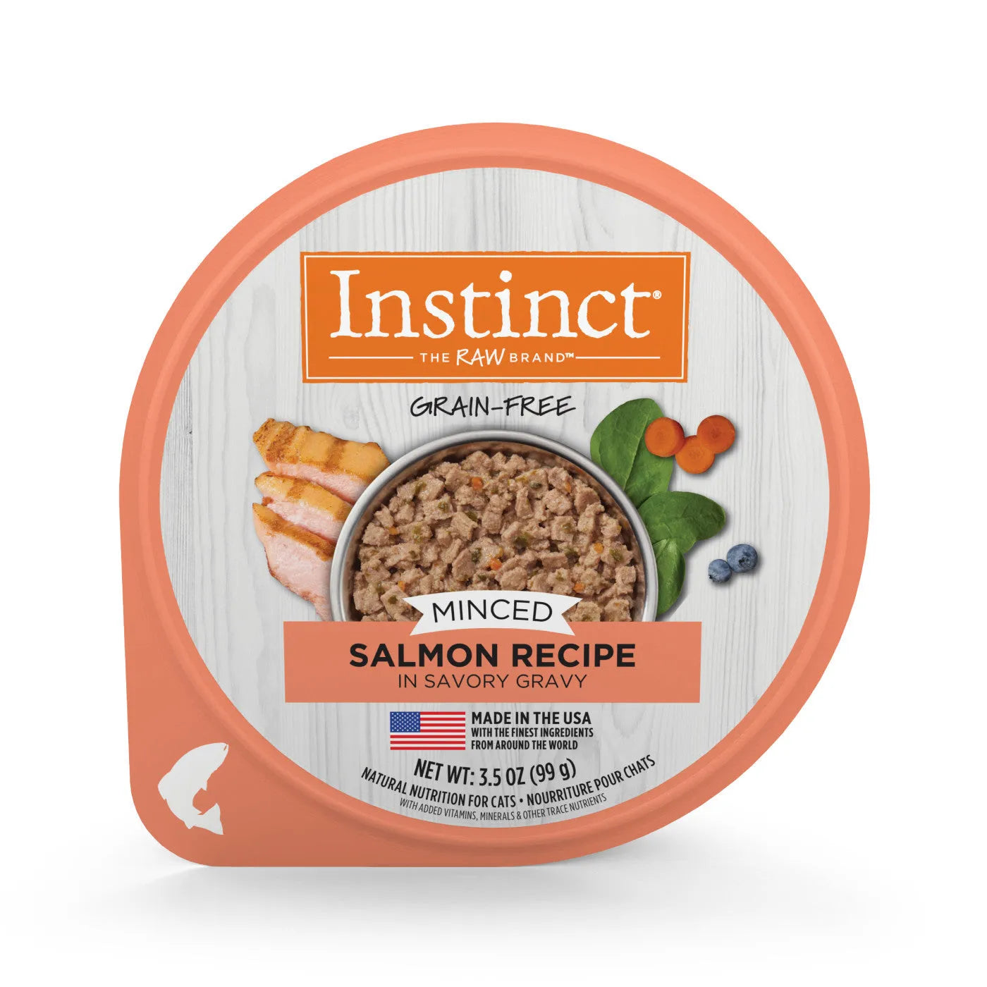 Purrfect Pet Kingdom® - Instinct Minced Salmon Cat Food Cup (3.5oz) - Wet Cat Food