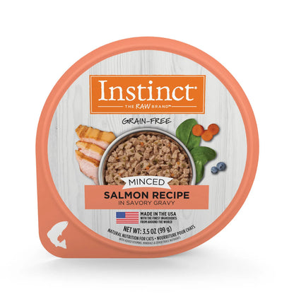 Purrfect Pet Kingdom® - Instinct Minced Salmon Cat Food Cup (3.5oz) - Wet Cat Food