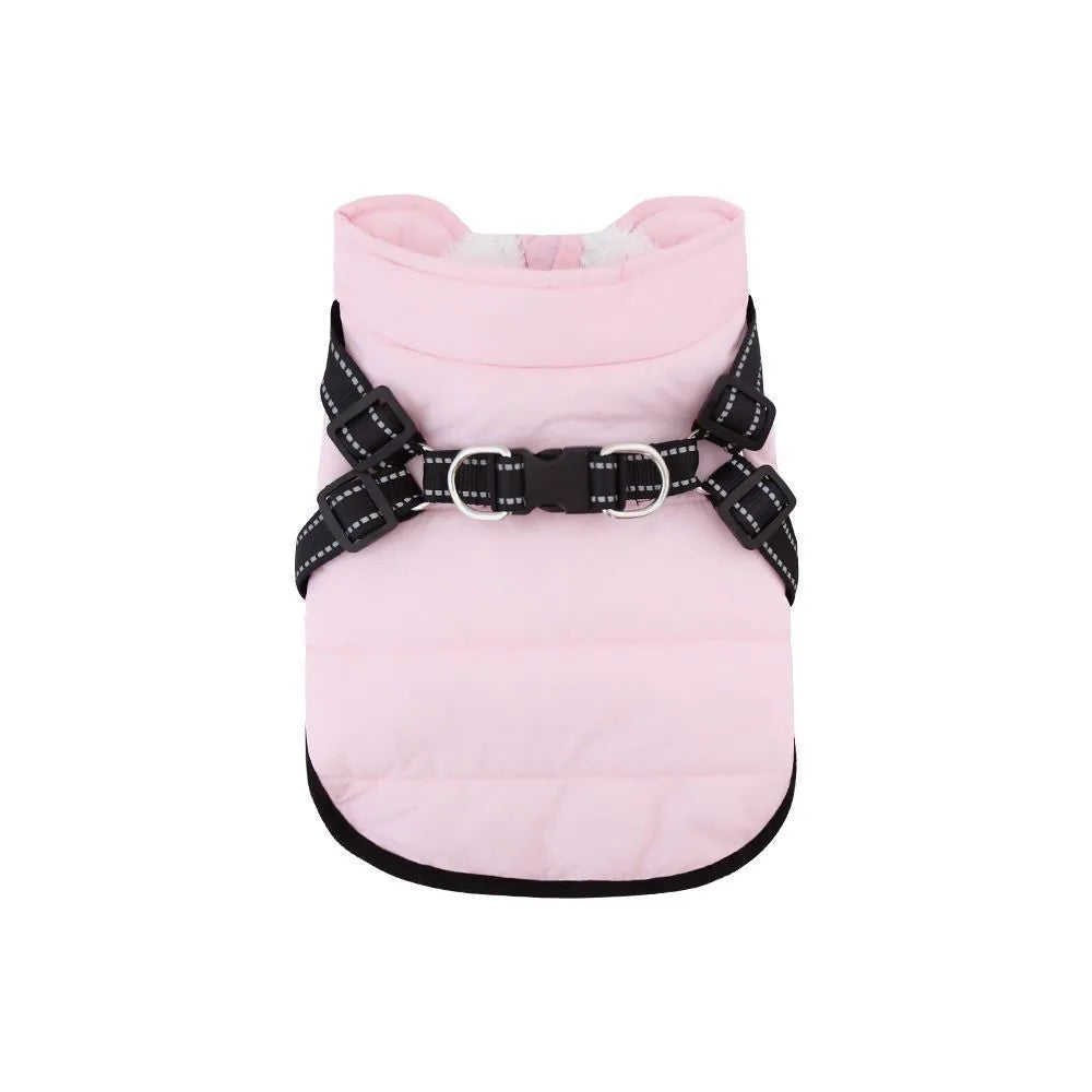 Purrfect Pet Kingdom® - Insulated Fleece-lined Dog Vest With Chest And Back Zipper - Pet Coats