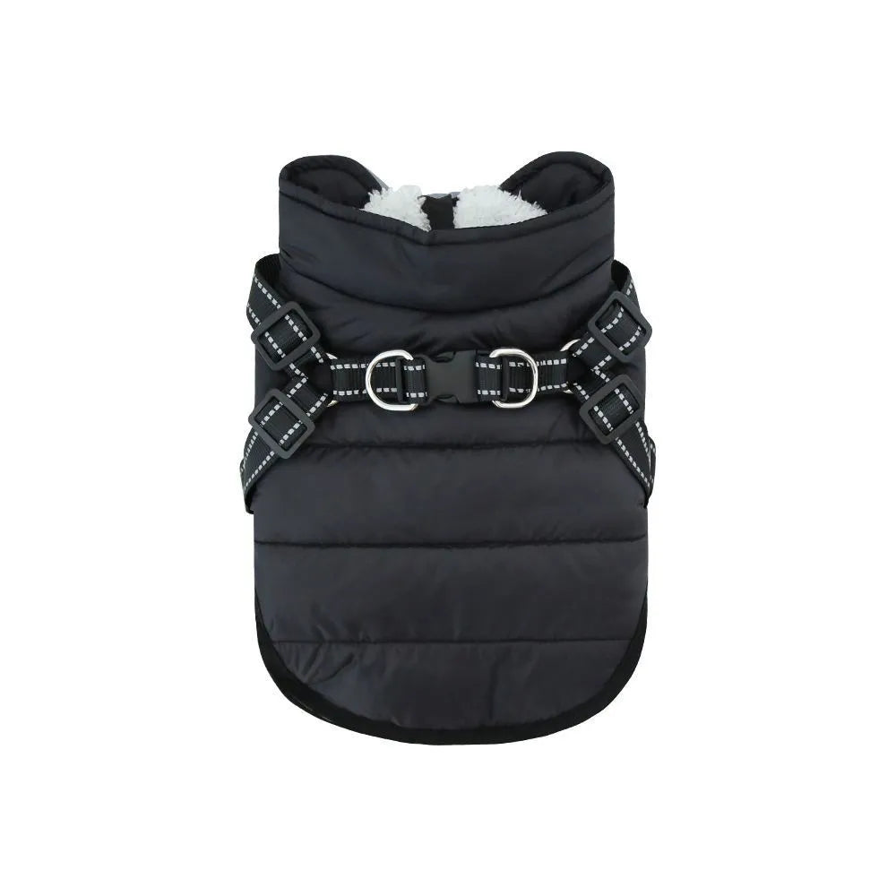 Purrfect Pet Kingdom® - Insulated Fleece-lined Dog Vest With Chest And Back Zipper - Pet Coats